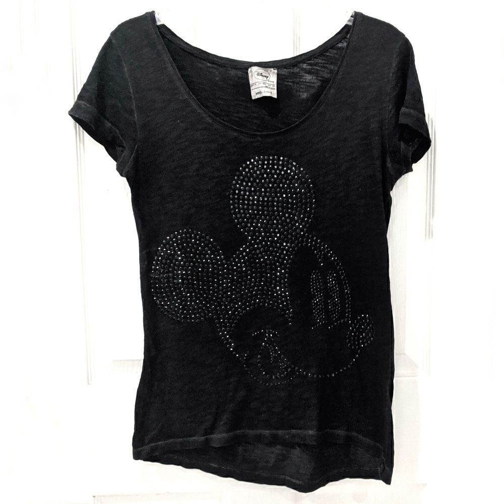 Disney MNG Jeans Mickey Mouse Embellished Tee XXS